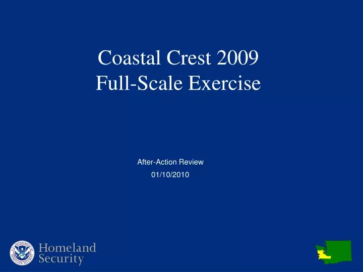 coastal crest 2009 full scale exercise
