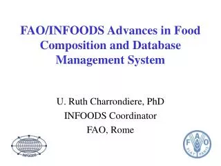 FAO/INFOODS Advances in Food Composition and Database Management System