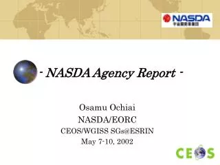 - NASDA Agency Report -