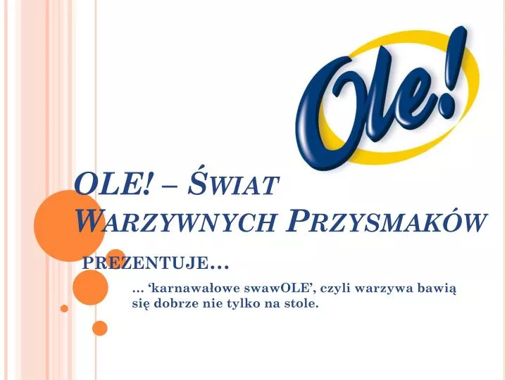 ole wiat warzywnych przysmak w prezentuje