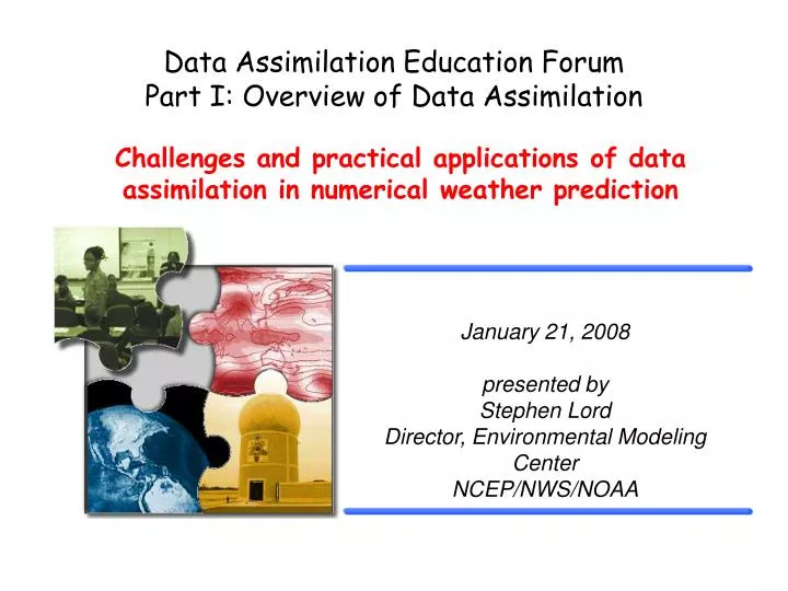 data assimilation education forum part i overview of data assimilation