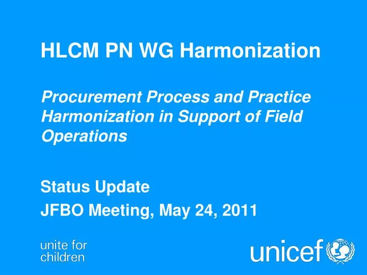 status update jfbo meeting may 24 2011