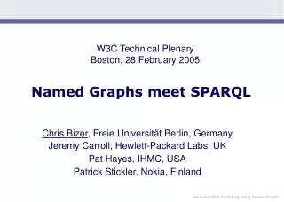 Named Graphs meet SPARQL