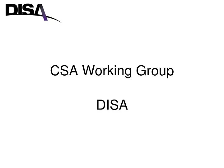 csa working group