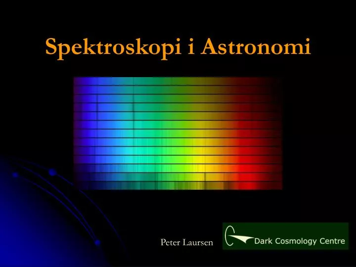 spektroskopi i astronomi
