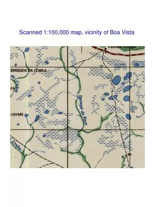 Scanned 1:100,000 map, vicinity of Boa Vista