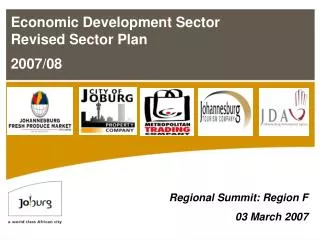 Economic Development Sector Revised Sector Plan 2007/08