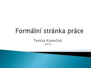 form ln str nka pr ce