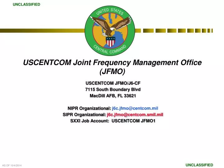uscentcom joint frequency management office jfmo