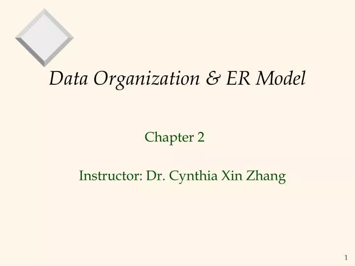 data organization er model