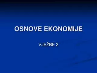 osnove ekonomije