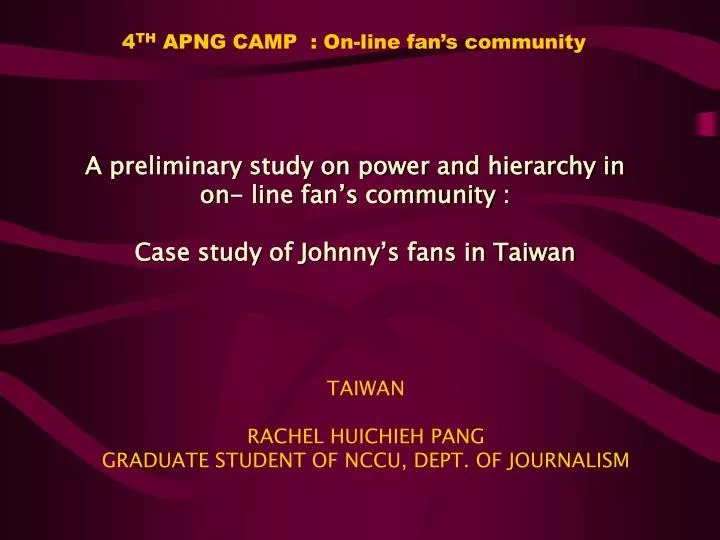 4 th apng camp on line fan s community