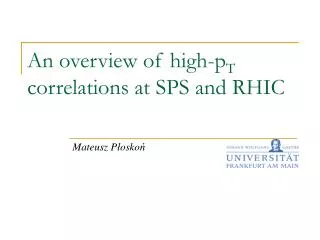 An overview of high-p T correlations at SPS and RHIC