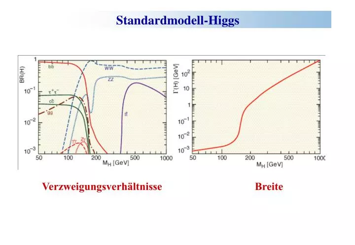 standardmodell higgs