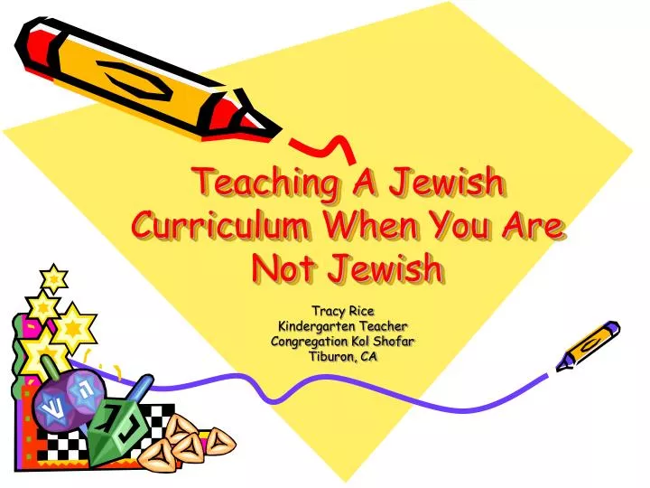 teaching a jewish curriculum when you are not jewish
