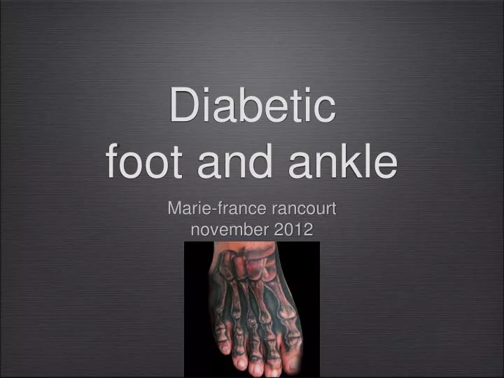 diabetic foot and ankle
