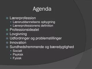 agenda