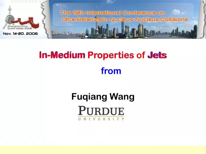 in medium properties of jets