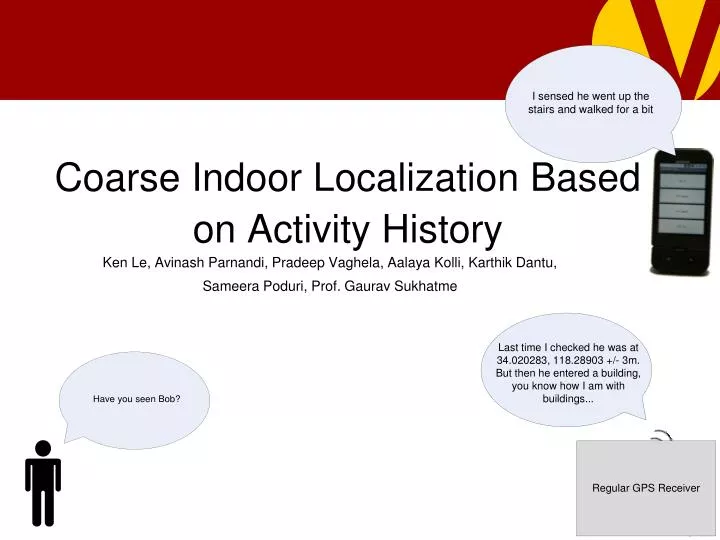 coarse indoor localization based on activity history