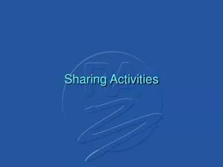 Sharing Activities