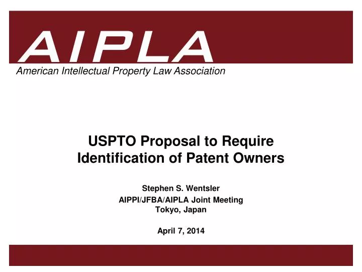 uspto proposal to require identification of patent owners