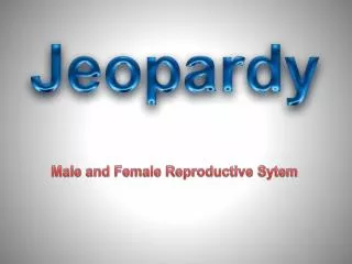 Male and Female Reproductive Sytem