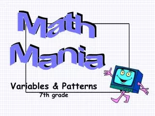 Variables &amp; Patterns 7th grade