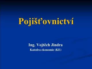 poji ovnictv