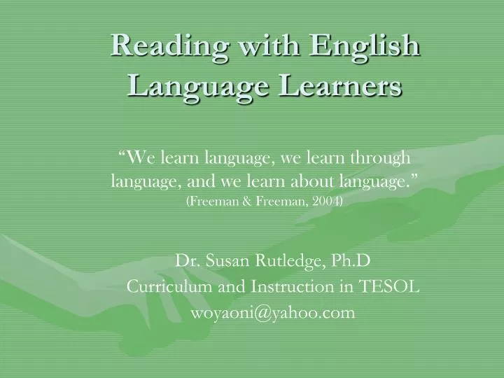 reading with english language learners