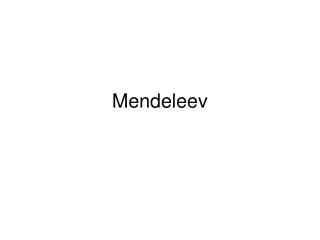 Mendeleev