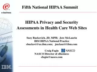 Fifth National HIPAA Summit