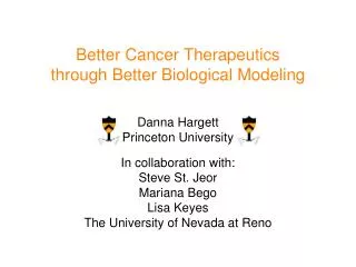 Better Cancer Therapeutics through Better Biological Modeling