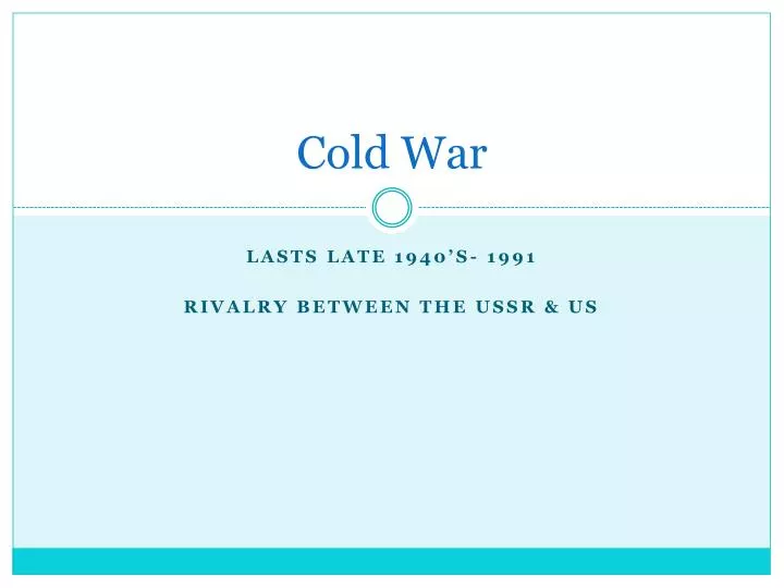 cold war