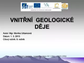 vnit n geologick d je