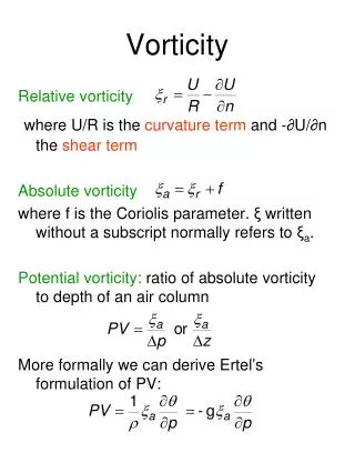 Vorticity