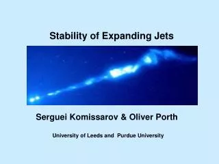 Stability of Expanding Jets