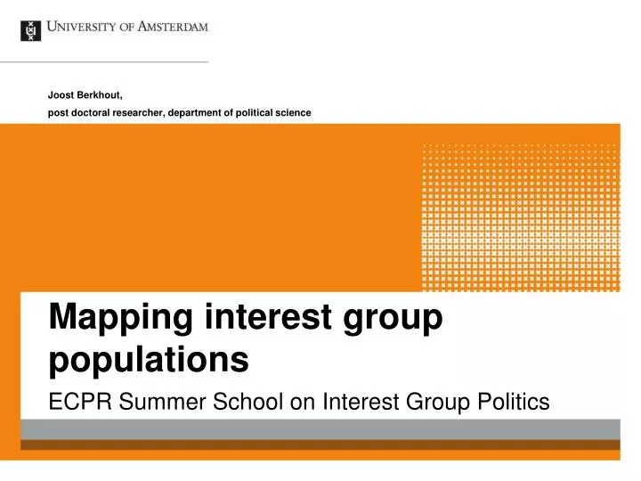 mapping interest group populations