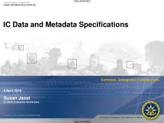 IC Data and Metadata Specifications