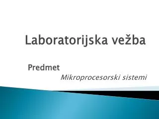 laboratorijska ve ba