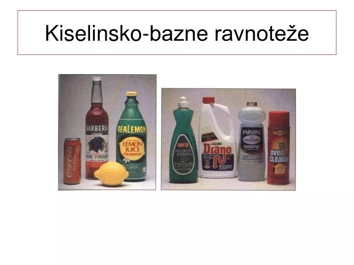 kiselinsko bazne ravnote e