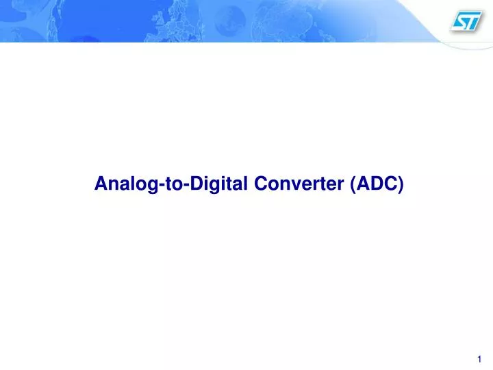 analog to digital converter adc