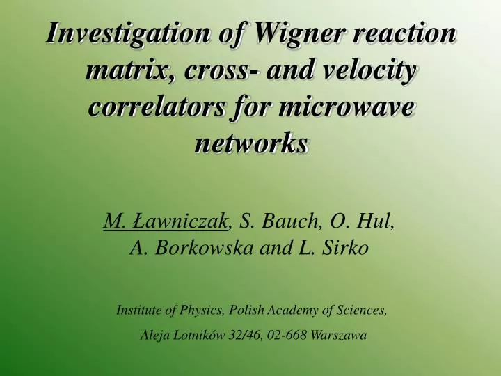investigation of wigner reaction matrix cross and velocity correlators for microwave networks