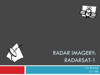 Radar imagery: RADARSAT-1
