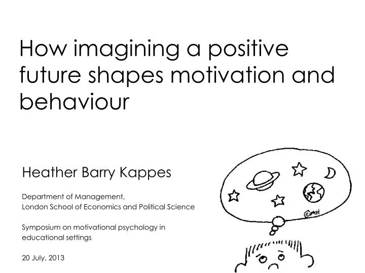 how imagining a positive future shapes motivation and behaviour