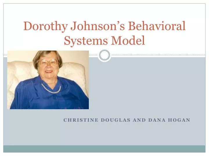 dorothy johnson s behavioral systems model