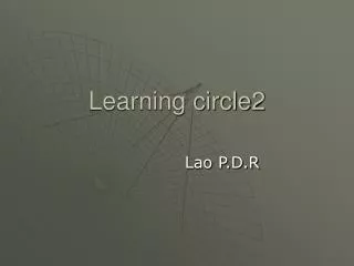 Learning circle2