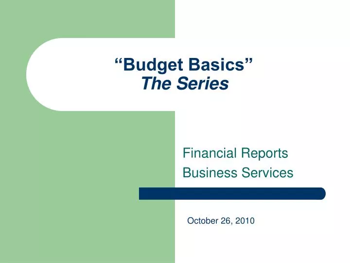 budget basics the series