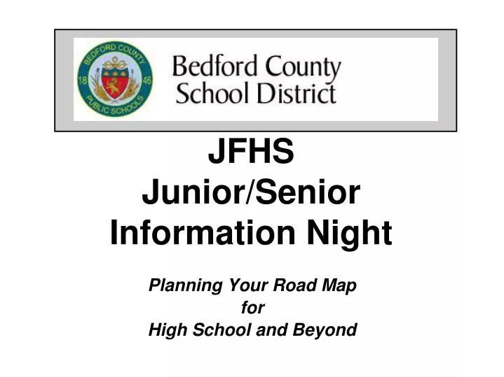 jfhs junior senior information night