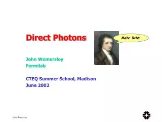 Direct Photons