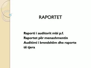 raportet